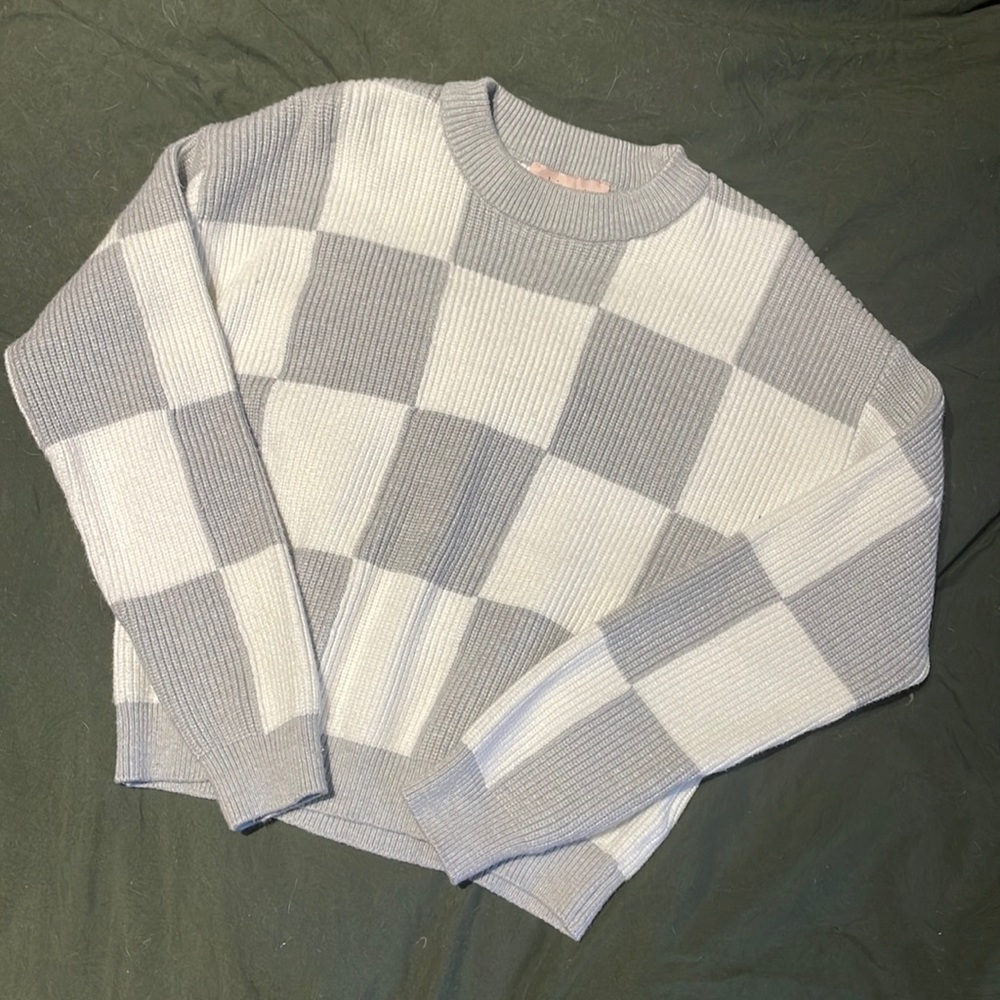 Checkered sweater